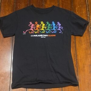 Grateful Dead Flyers Kids Black T-Shirt with Dancing Skeletons